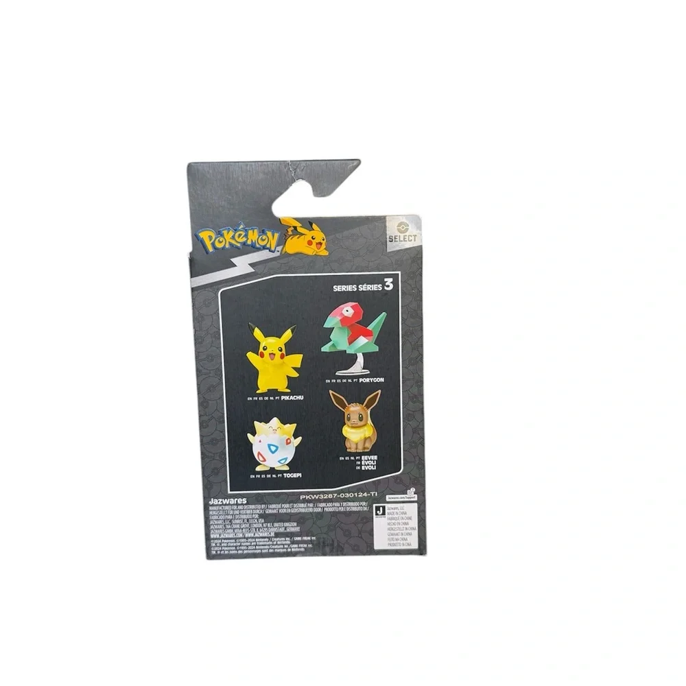 Pokémon Porygon Figure Select Metallic 3” Series 3 New Sealed Collectible